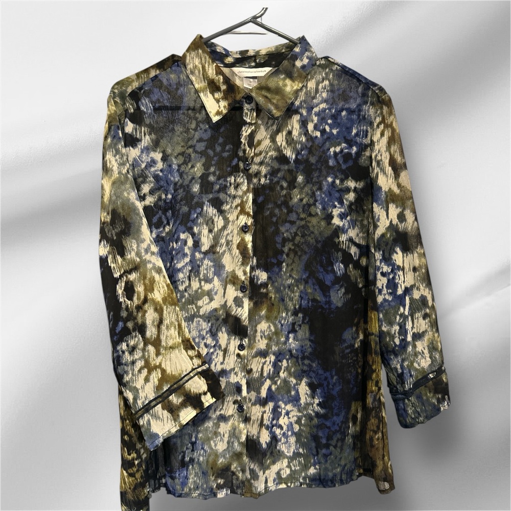 Christopher & Banks Women’s Patterned Blouse Size M